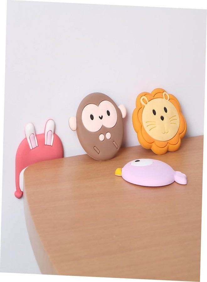 Dhvsam Cartoon Silicone Door Crash Pad Silicone Handle Crash Mat Square Shape Wall Protectors Silicone Door Stopper for Protecting Refrigerator Door Cabinets (Pack of 4) - Image 5